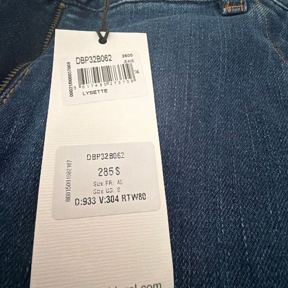 Gerard Darel Lysette Flare Jeans in Blue size 8 NWT - Picture 4 of 7